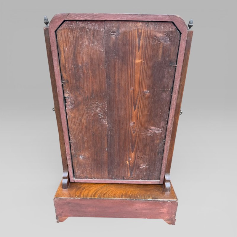 Antique Georgian 1790 Mahogany & Gilt Dressing Table Mirror with Brass Handles - Image 5